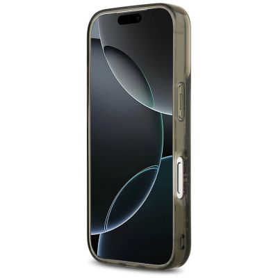 5. Karl Lagerfeld Liquid Glitter Choupette Logo MagSafe Case for iPhone 17 Pro - Black