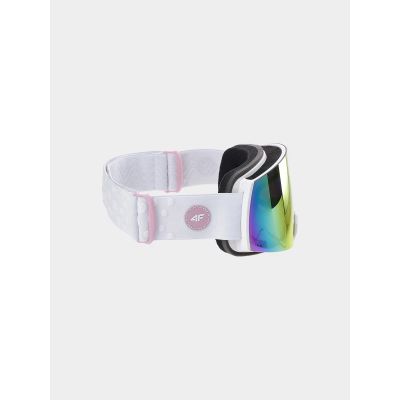 6. Girls' ski goggles with multi-color coating 4F Junior 4FJWAW24AGOGF040-10S