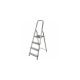 AWTOOLS free-standing aluminum ladder, 4 steps, 150 kg