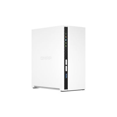 2. Qnap TS-233, Tower, 2 x 2.5"/3.5" SATA, ARM 2.0GHz Quad core, 2GB, 1 x 1GbE, External adapter (PSU)