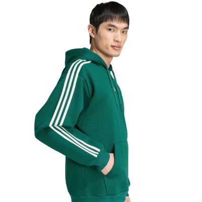 5. adidas Essentials 3-Stripes Fleece Hoodie men's green KZ1413