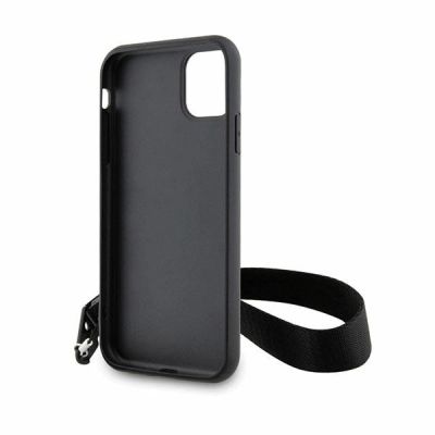 7. Karl Lagerfeld KLHCN61SAKLMBSK iPhone 11 / Xr 6.1" black/black hardcase Monogram Losange Saffiano