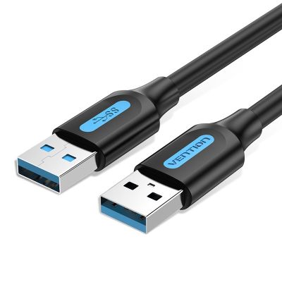 USB-A to USB-A Vention Cable 0.5m Black