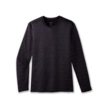 Men's Luxe Long Sleeve Running T-shirt, Black