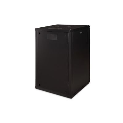 2. Digitus Unique 19" 20U rackmount network cabinet 600x600, glass door, black, undivided, assembled, 100kg