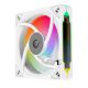 3. RAMPAGE 120 mm 1800 RPM Infinite Loop ARGB White PWM Case Fan