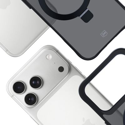 6. 3mk Smoke Case Mag&Stand for iPhone 17 Pro Max - Black