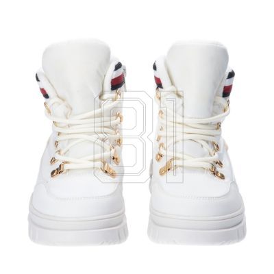 10. Tommy Hilfiger Lace-Up Bootie Ivory W T3A5-33062-1047101-101