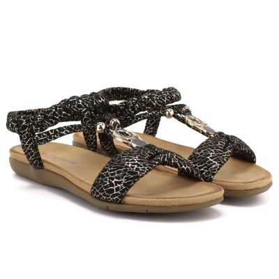 3. Women's slip-on sandals black Artiker 58C0629