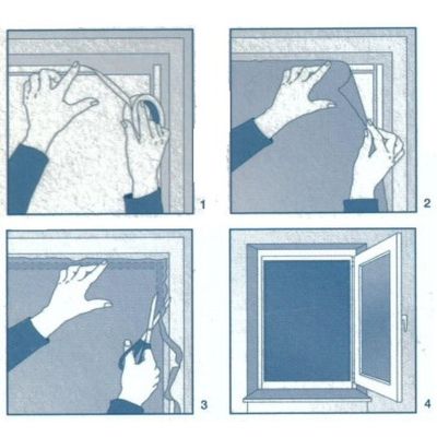 3. MOSQUITO NET WINDOW 100X100 BLACK POLYESTER + VELCRO TAPE