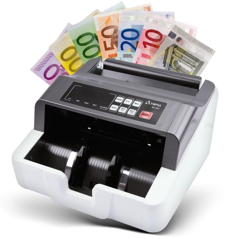 5. Olympia 947730887 Money Counting Machine Banknote Counting Machine Gray