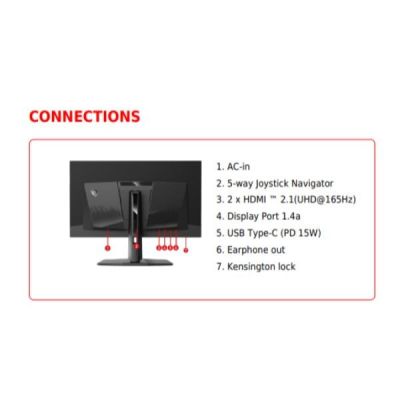 16. MSI MAG 321UP QD-OLED Computer Monitor 80 cm (31.5") 3840 x 2160 px 4K Ultra HD Black