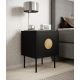 3. Nightstand 2 pcs. PALAZZO 44.5x40x59 black + craft oak
