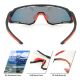 2. Rockbros SP246 sports glasses black and red