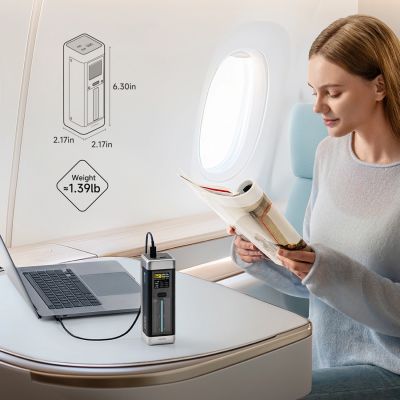 7. Powerbank Cuktech CUK00P23GLBK 210W 25000mAh Power Bank 2 x USB-C 1 x USB-A - Black