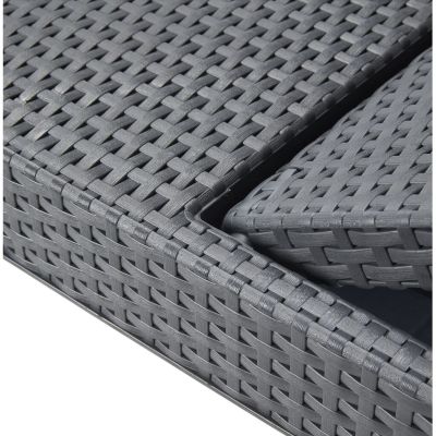 13. KETER Jaipur 235162 garden lounger (anthracite color)