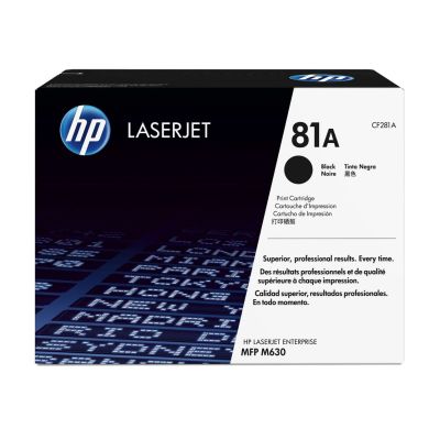 4. HP Original 81A LaserJet Toner Cartridge, Black