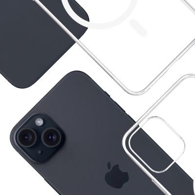 10. 3mk Clear MagCase for Apple iPhone 15 - transparent