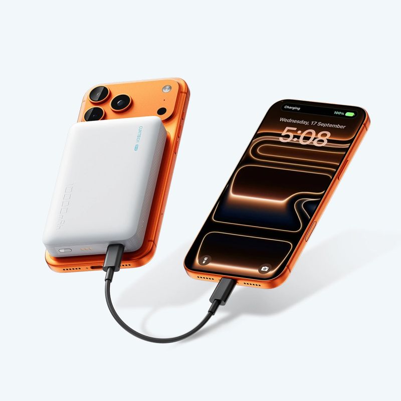 8. Cuktech WPB100N 20W 10000mAh Magnetic Power Bank with Stand - White