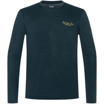 Men’s SUPER.NATURAL M APRES SKI LS Long-Sleeve Shirt Navy