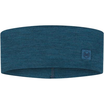 3. BUFF MERINO WIDE HEADBAND SOLID OCEAN