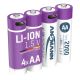 4. Ansmann 1312-0036 household battery Rechargeable AA battery Lithium-Ion (Li-Ion)