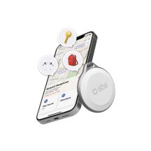 SBS Track My Circle Waterproof IP65 Locator Compatible with Apple Find My - White