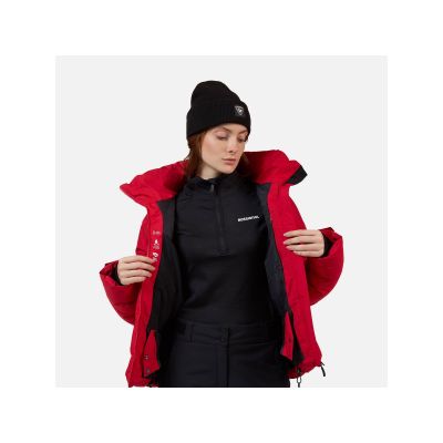 6. ROSSIGNOL W WISPILE RIPSTOP DOWN JKT women's ski jacket red