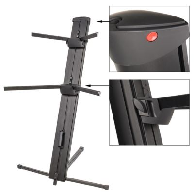 V-TONE DELUXE K2 double adjustable keyboard stand