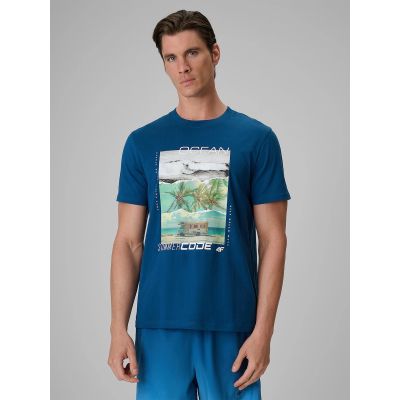Men's regular printed T-shirt 4F 4FRSS26TTSHM4304-46S