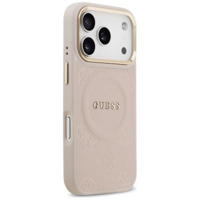 4. Guess Peony Hot Stamp MagSafe Case for iPhone 17 Pro - Pink