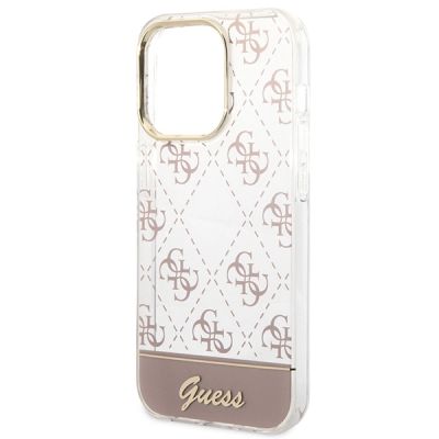 6. Guess GUHCP14LHG4MHP iPhone 14 Pro 6.1 "pink / pink hardcase 4G Pattern Script