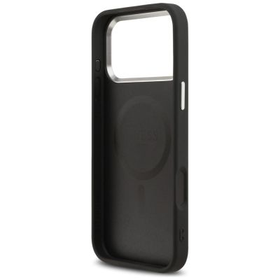 7. Guess Classic Logo MagSafe Case for iPhone 17 Pro Max - Black