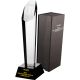 9. Engraved glass trophy with case + paint filling