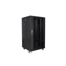 Lanberg FF01-6622-12B Rack Cabinet (22U; 19''; 1160 mm / 600 mm / 600 mm; floor-standing; Glass; 800 kg; black)