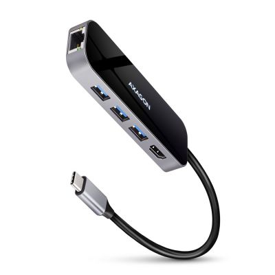 Axagon HMC-6GL USB 3.2 Gen 1 (3.1 Gen 1) Type-C Docking Station Black, Gray