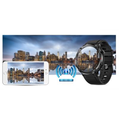 19. Gravity GT21-2 Smartwatch + Orange Silicone Strap