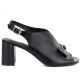 2. Women's black Jezzi RMR25112-3 block heel sandals with bow