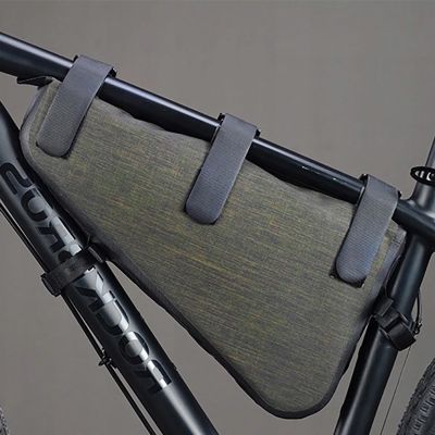 8. Rockbros AS-017 bicycle frame bag 5 l - dark green