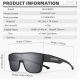 4. Rockbros SP304 Polarized Cycling Glasses - Black