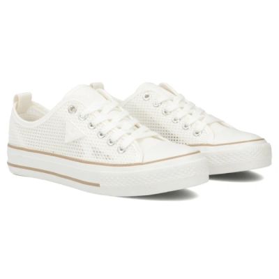 4. Filippo DTN7856 women's white mesh sneakers