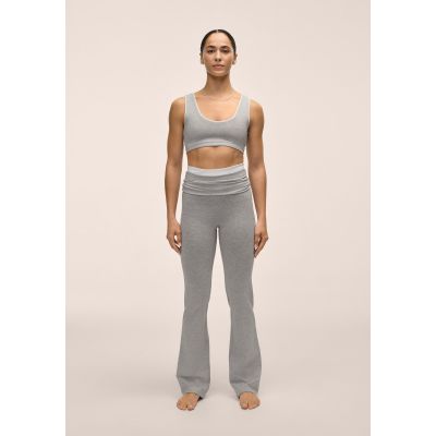 2. CASALL Sublime Folded Flare Pants for Women, Gray