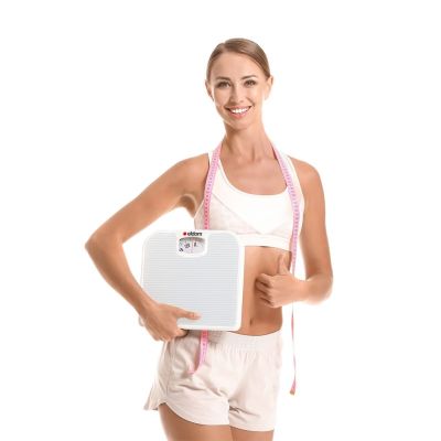 7. ELDOM MECHANICAL BATHROOM SCALE BR2016B WHITE UP TO 130 KG