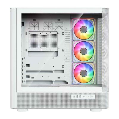 5. MODECOM VOLCANO AQ 500 ARGB MIDI CASE WHITE