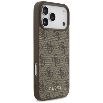 4. Guess 4G Classic Case for iPhone 17 Pro Max / 18 Pro Max - Brown