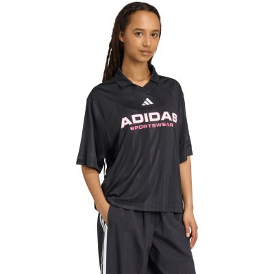 10. adidas Tiro Q4 Polo Women's T-Shirt Black JN2749