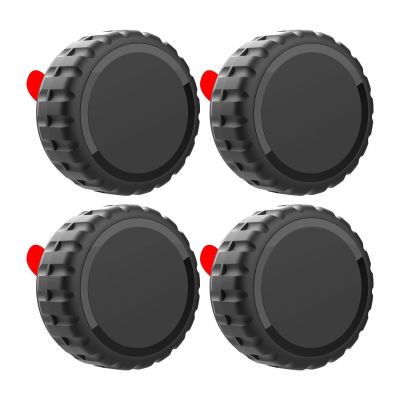 3. Wozinsky WAT-48-0Y2S Case for Apple AirTag, Screw-on, Waterproof, Self-Adhesive, 4 pcs. - Black