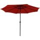 8. GARDEN UMBRELLA WITH LED LIGHTING 300CM COCCORA