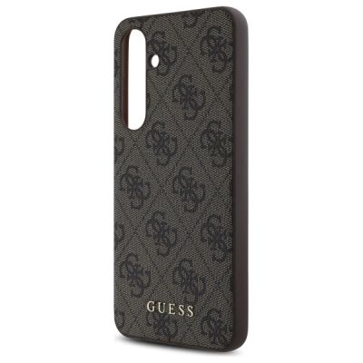 6. Guess GUHCS24FEG4GFBR S24 FE S721 brown/brown hardcase 4G Metal Gold Logo