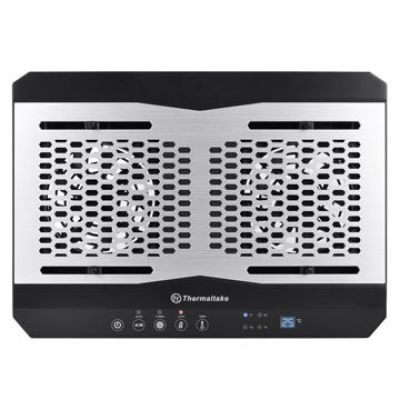 2. Laptop Cooling Pad Thermaltake Massive TM CL-N002-PL12BL-A (17.x inch; 2 fans; Hub)